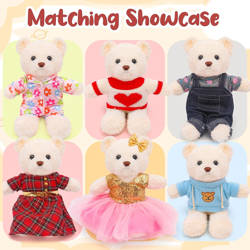 FUNCREVITY bear plush, ultra-soft fabric for comfortable hugs