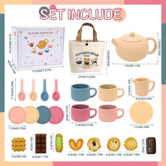 FUNCREVITY silicone tea spoons, dishwasher-safe and gentle for little hands