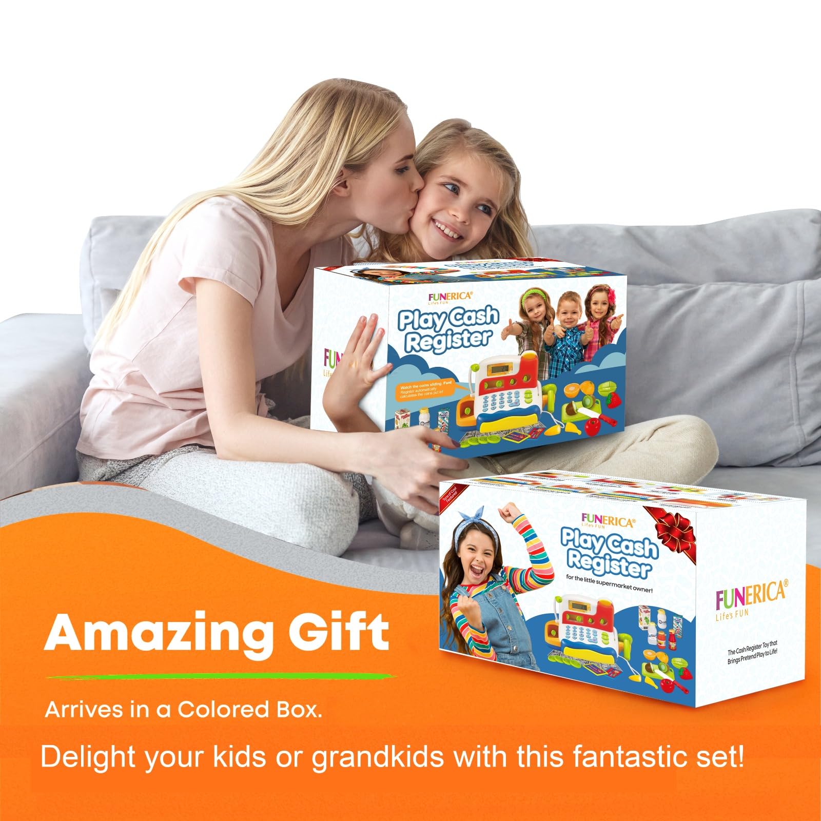 FUNERICA cuttable fruit set inspires safe, hands-on food play.