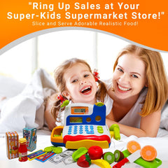 FUNERICA grocery store play items create complete imaginative shopping scenarios.