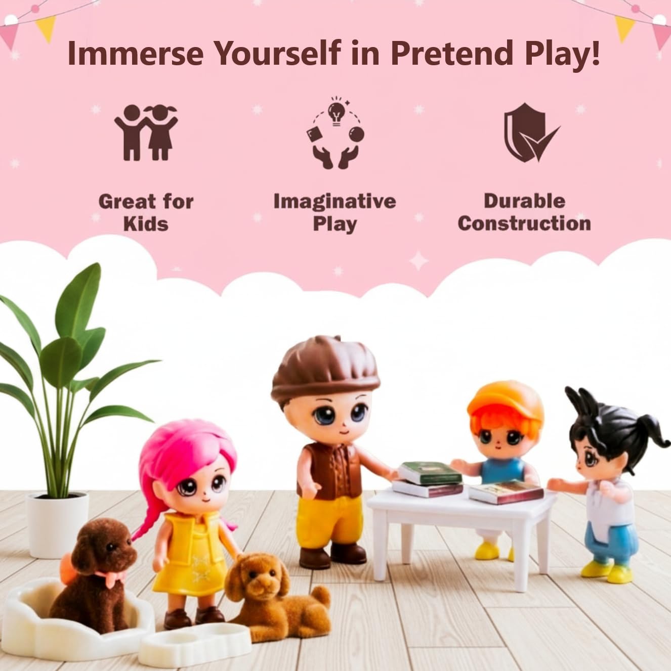 FUNERICA puppy playset accessories expand dollhouse storytelling possibilities