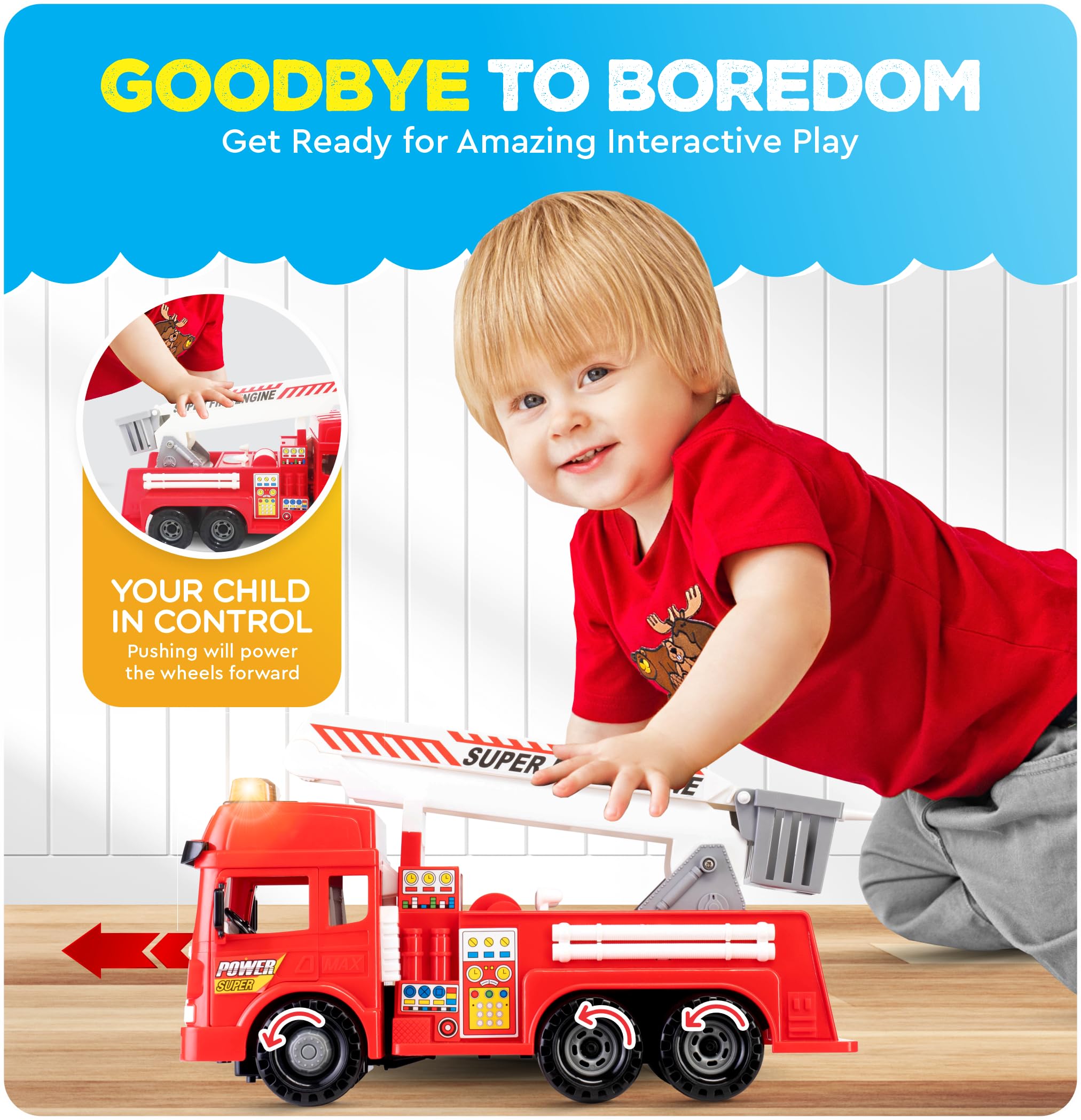 FUNERICA fire truck ladder-extend for tall rescue action