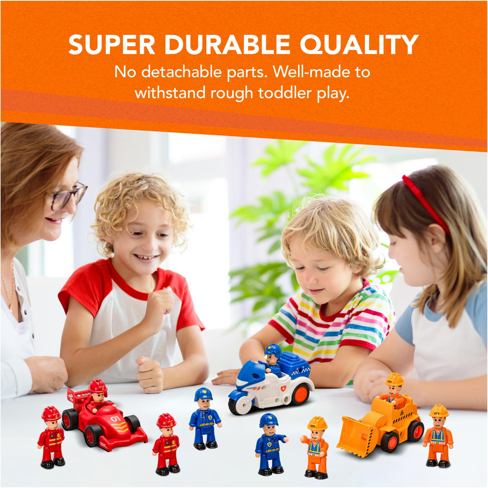 FUNERICA firefighter figure side view, ideal for storytelling and vehicle integration.