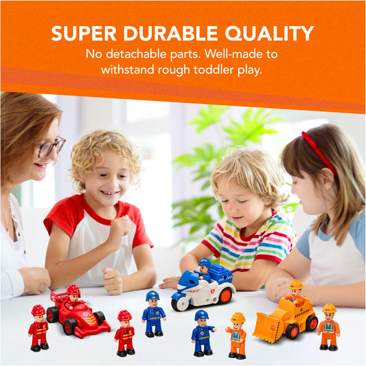 FUNERICA firefighter figure side view, ideal for storytelling and vehicle integration.