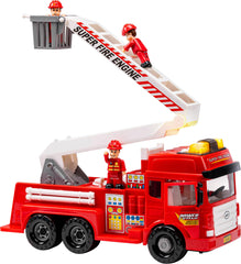 FUNERICA large fire truck toy with lights and sounds enhances imagination