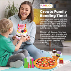 FUNERICA play food goodies set-toy-knife supports safe slicing pretend kitchen