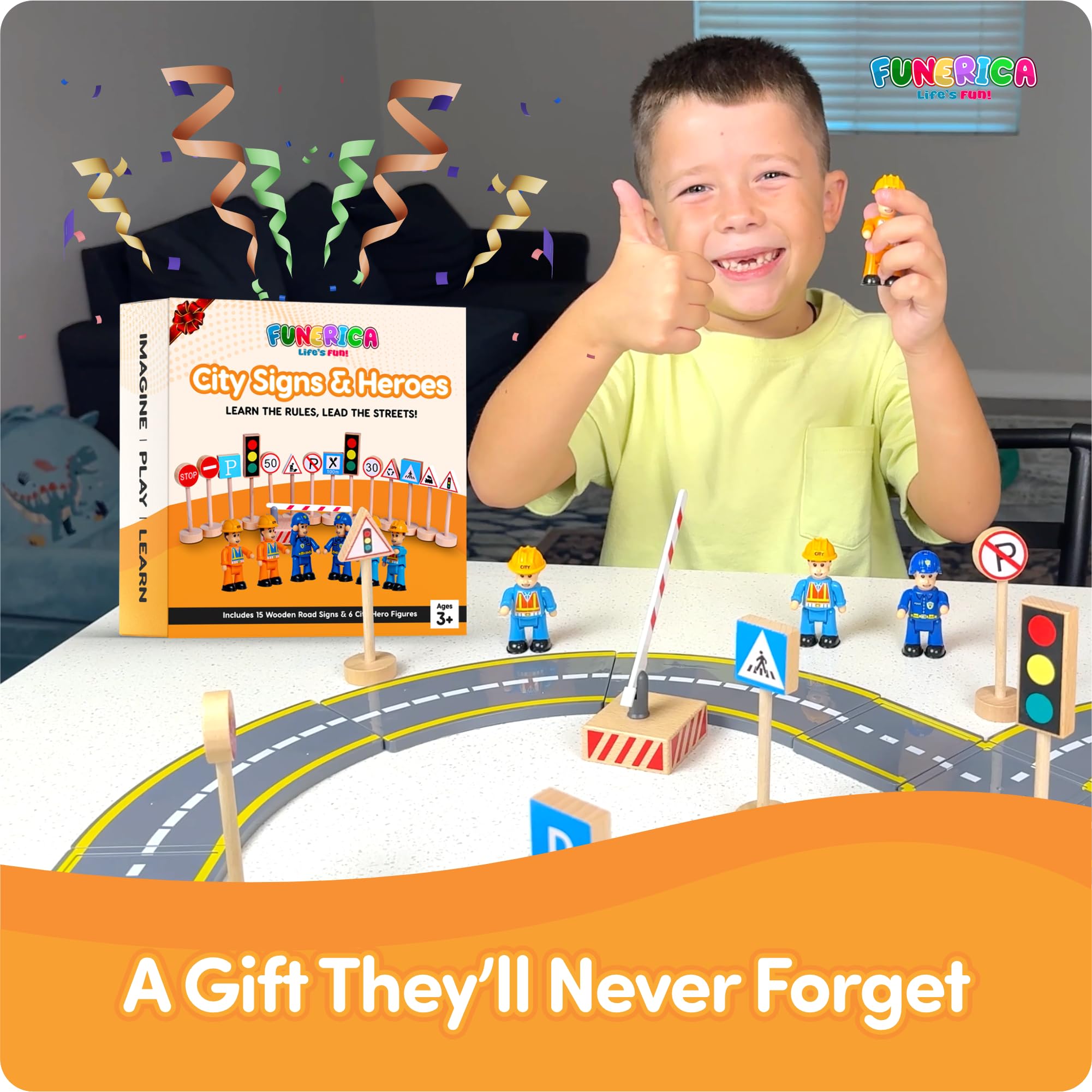 FUNERICA city worker figure supports everyday community role-play