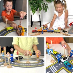 FUNERICA play set image showing signs and figures for lasting fun