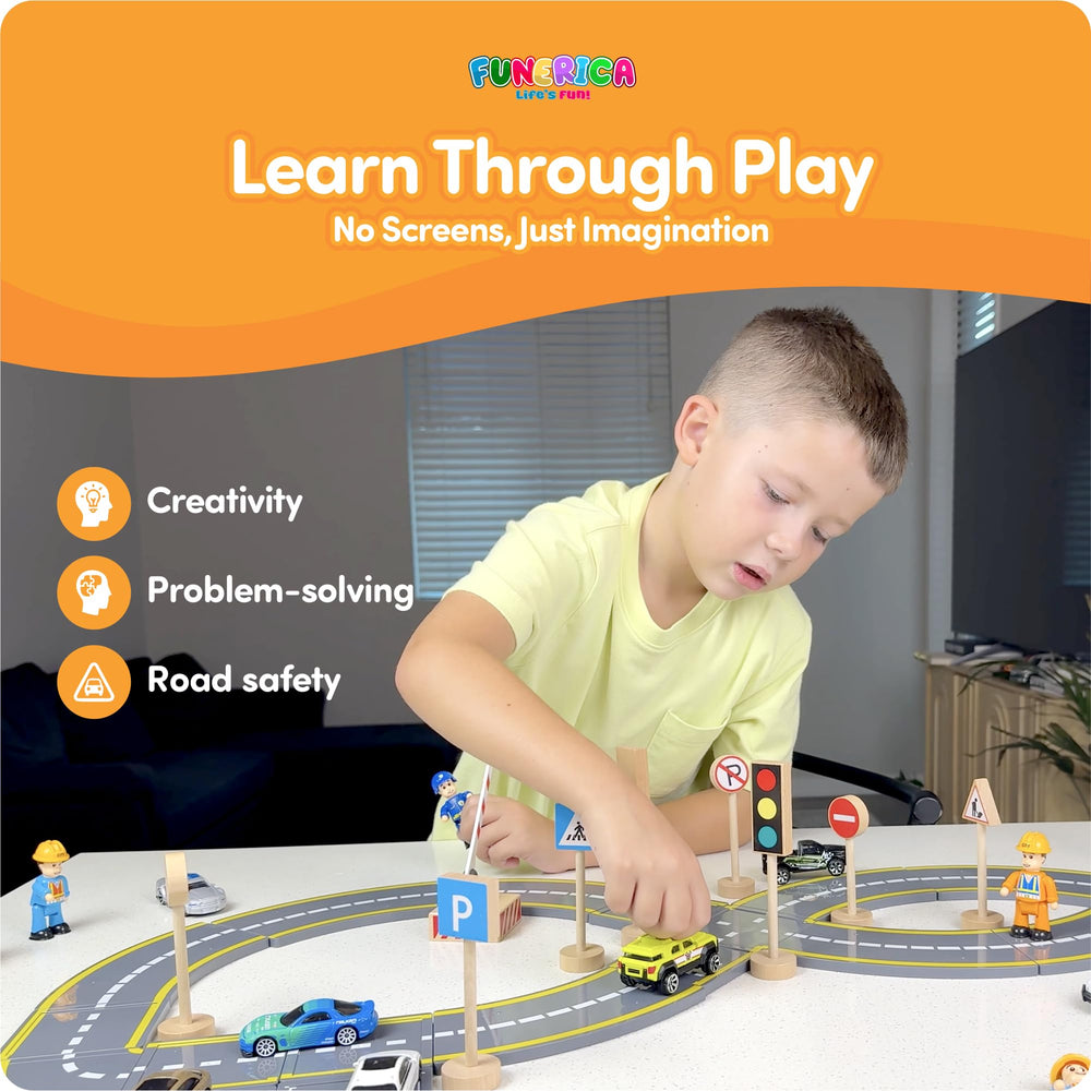 FUNERICA traffic light toy adds dynamic crossing simulations for kids