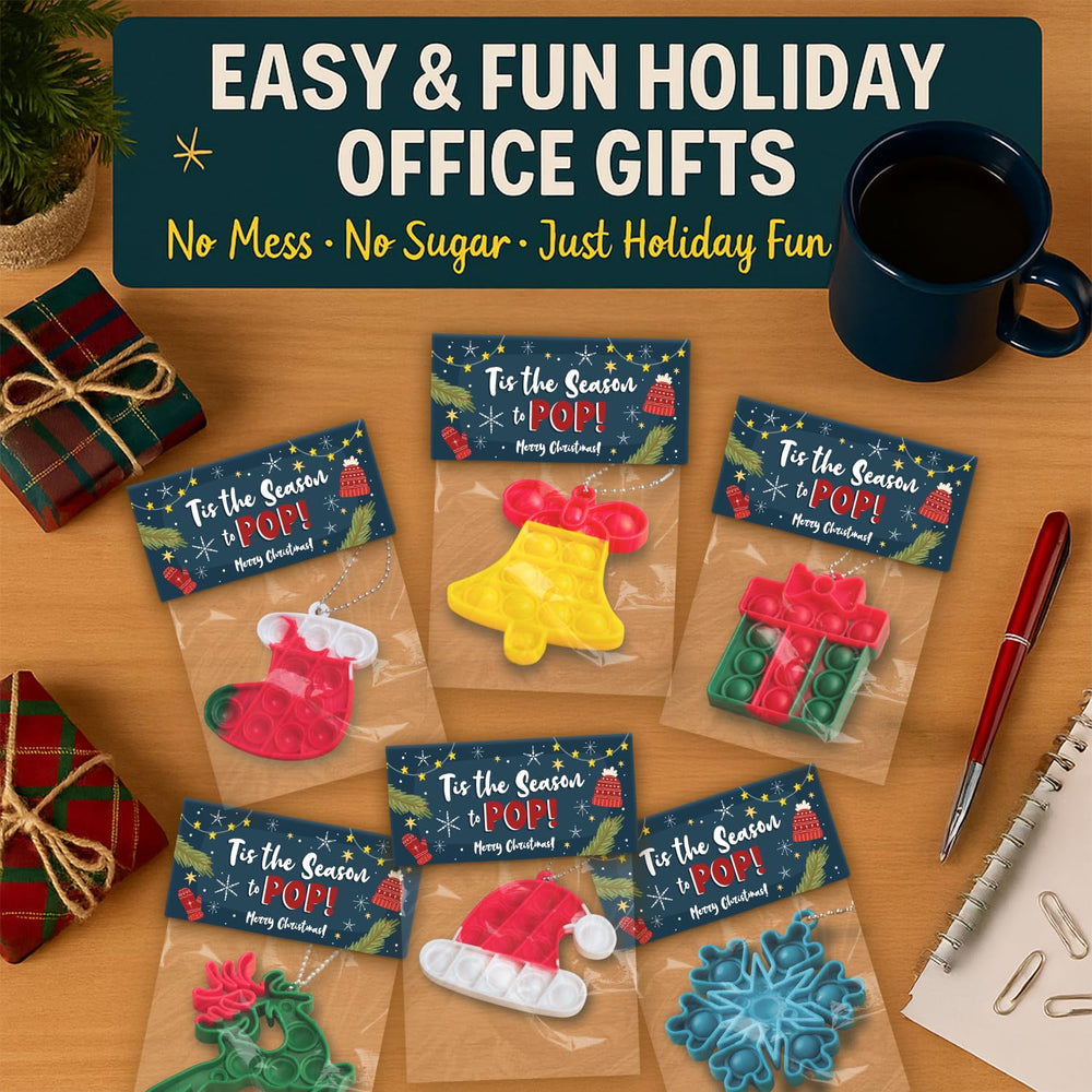 Funeta Christmas card included in each Pop It