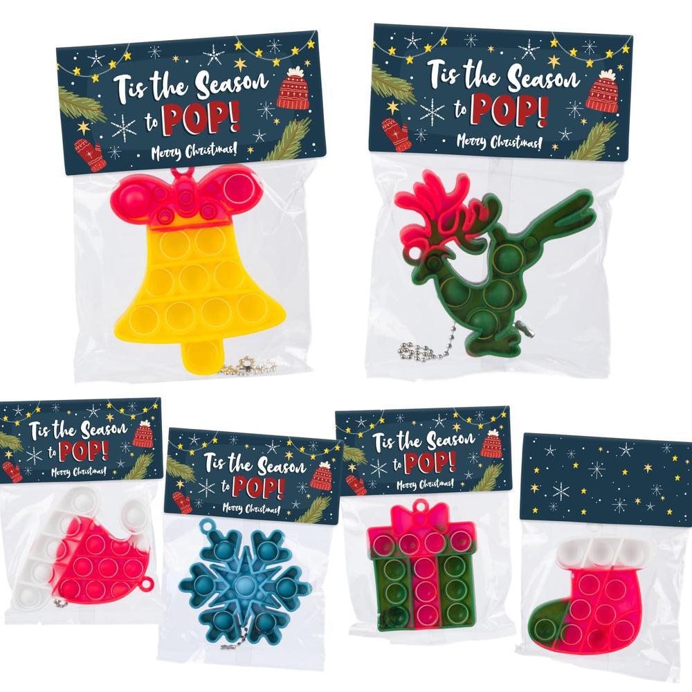 Funeta Christmas Pop It gift pack with festive designs