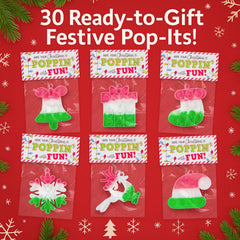 Funeta Christmas Pop It bubbles provide tactile fun during holiday activities at desks.