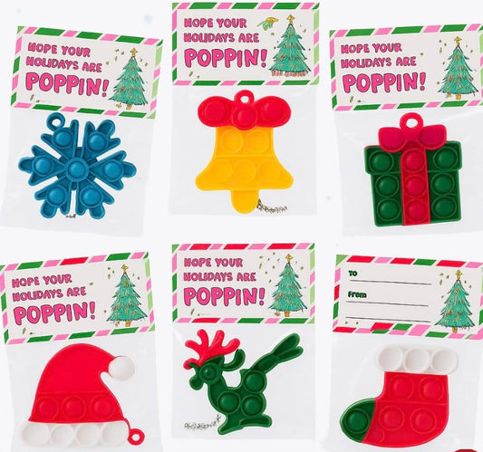 Funeta Pop It Christmas pack 30 festive designs for easy gifting and classroom fun.