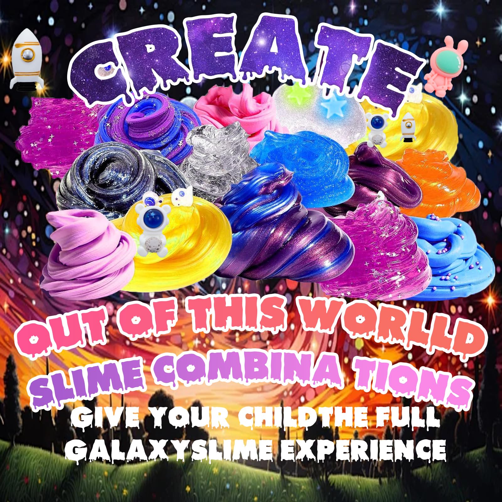 Funewest slime kit foam beads create fluffy texture for slime