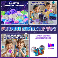 Funewest slime kit glitter powders add sparkle for colorful slime projects