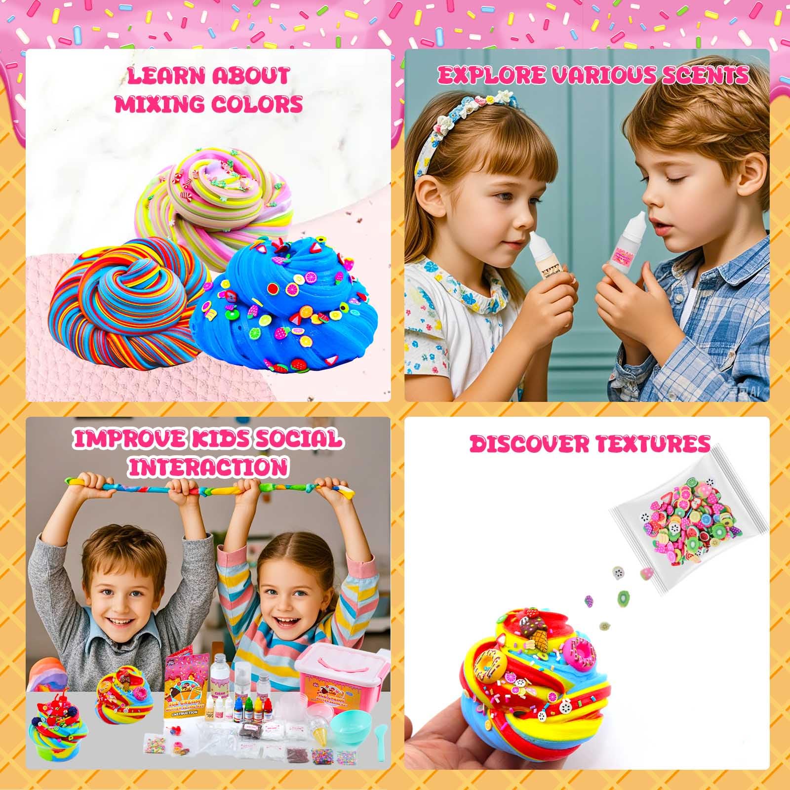 Funewest glitter slime for sparkling craft projects