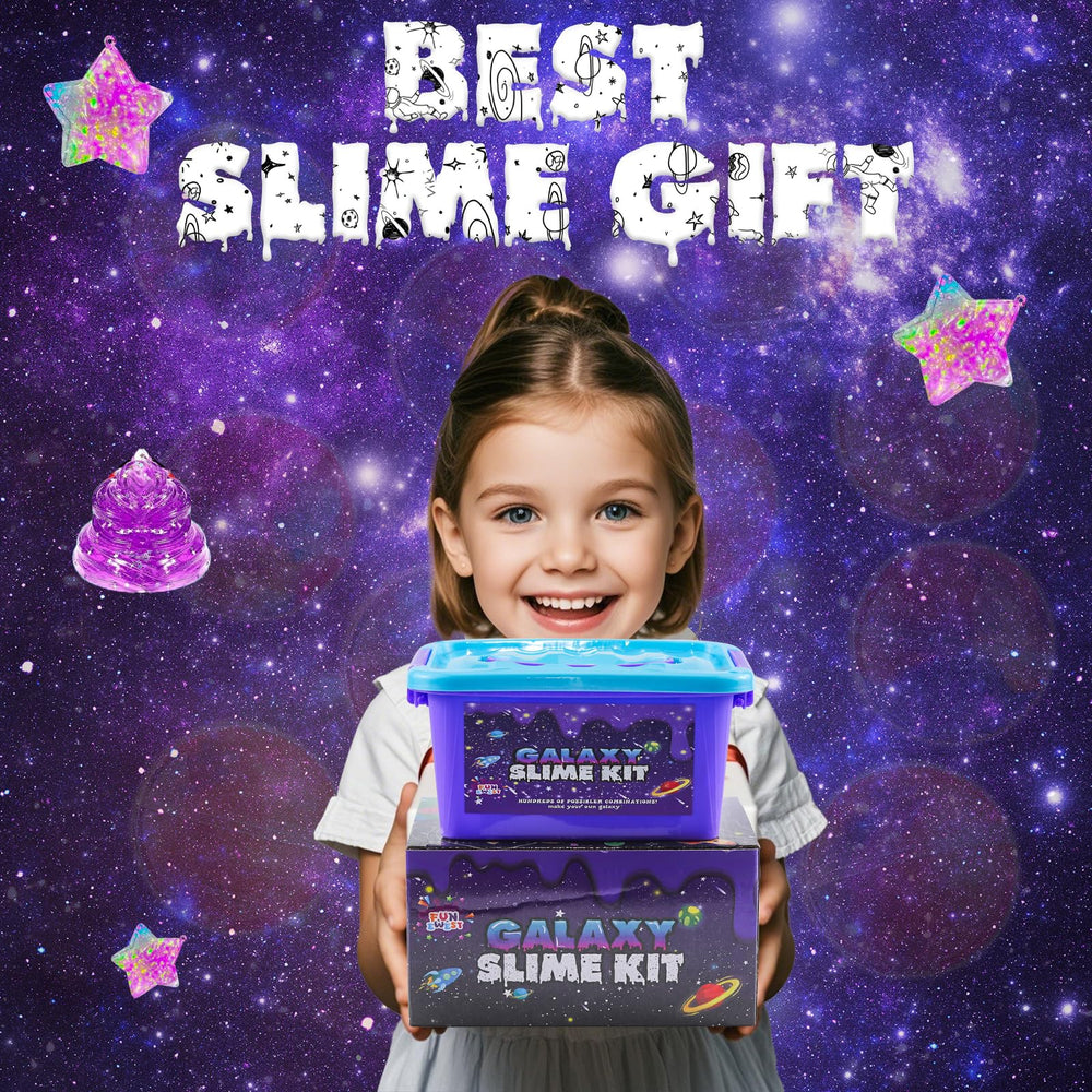 Funewest slime kit storage box keeps supplies organized and portable