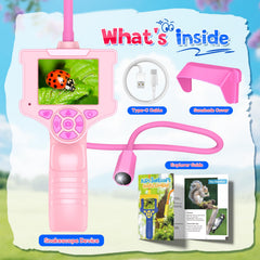 FunforFun borescope snake camera illustrated learning manual supports nature lessons.