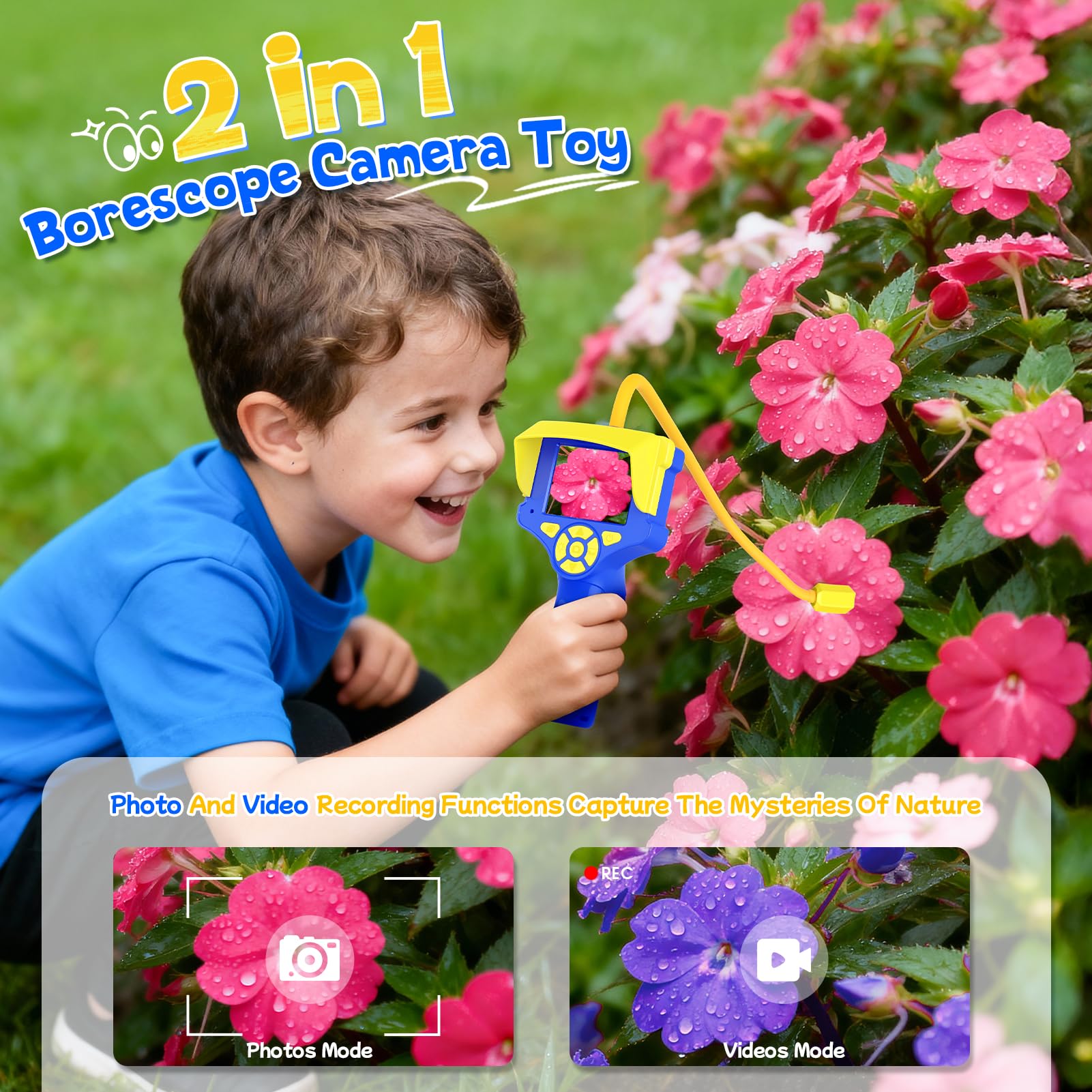 FunforFun IP67 waterproof camera tube for pond and tank exploration