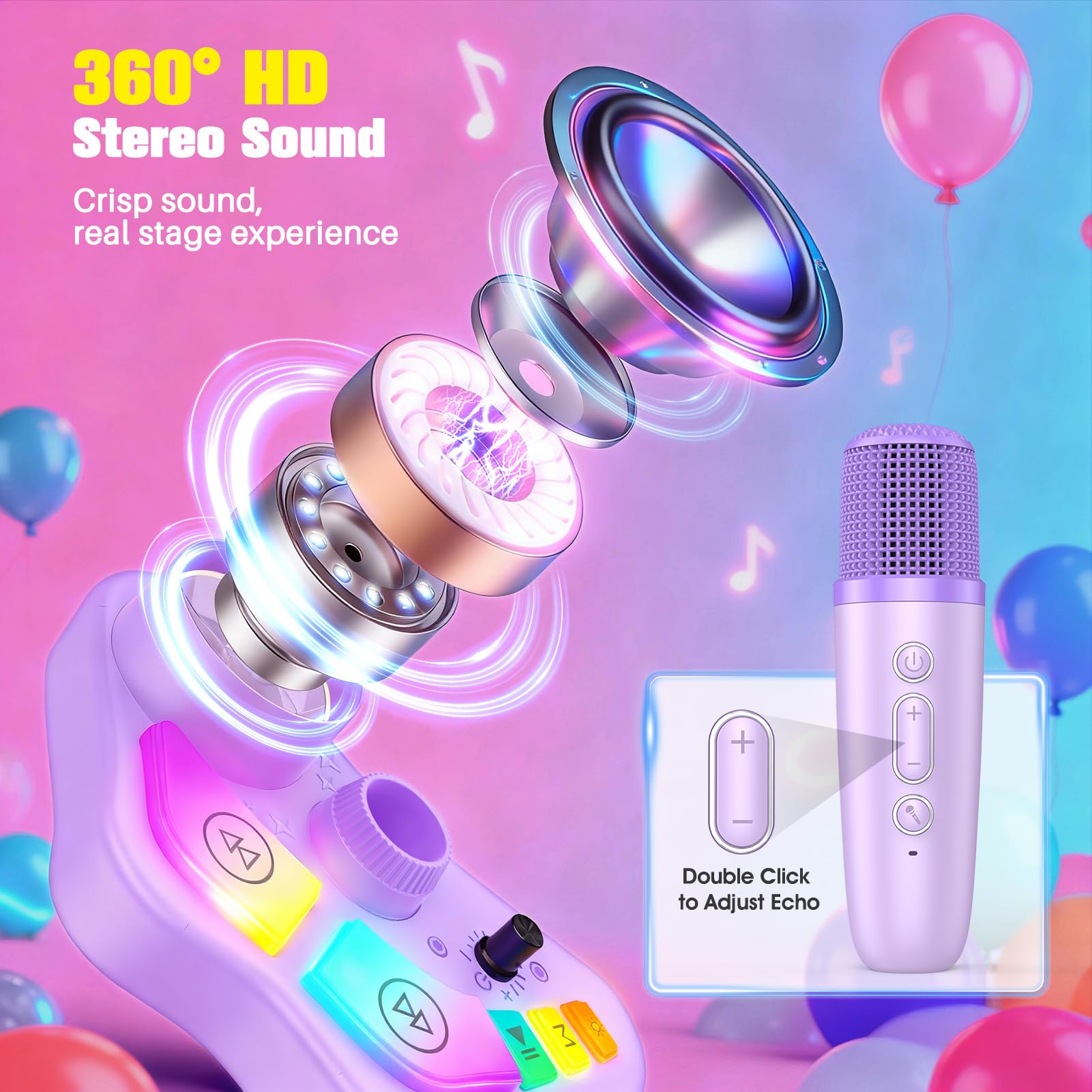 Crystal-clear pro sound keeps voices bright and clear.