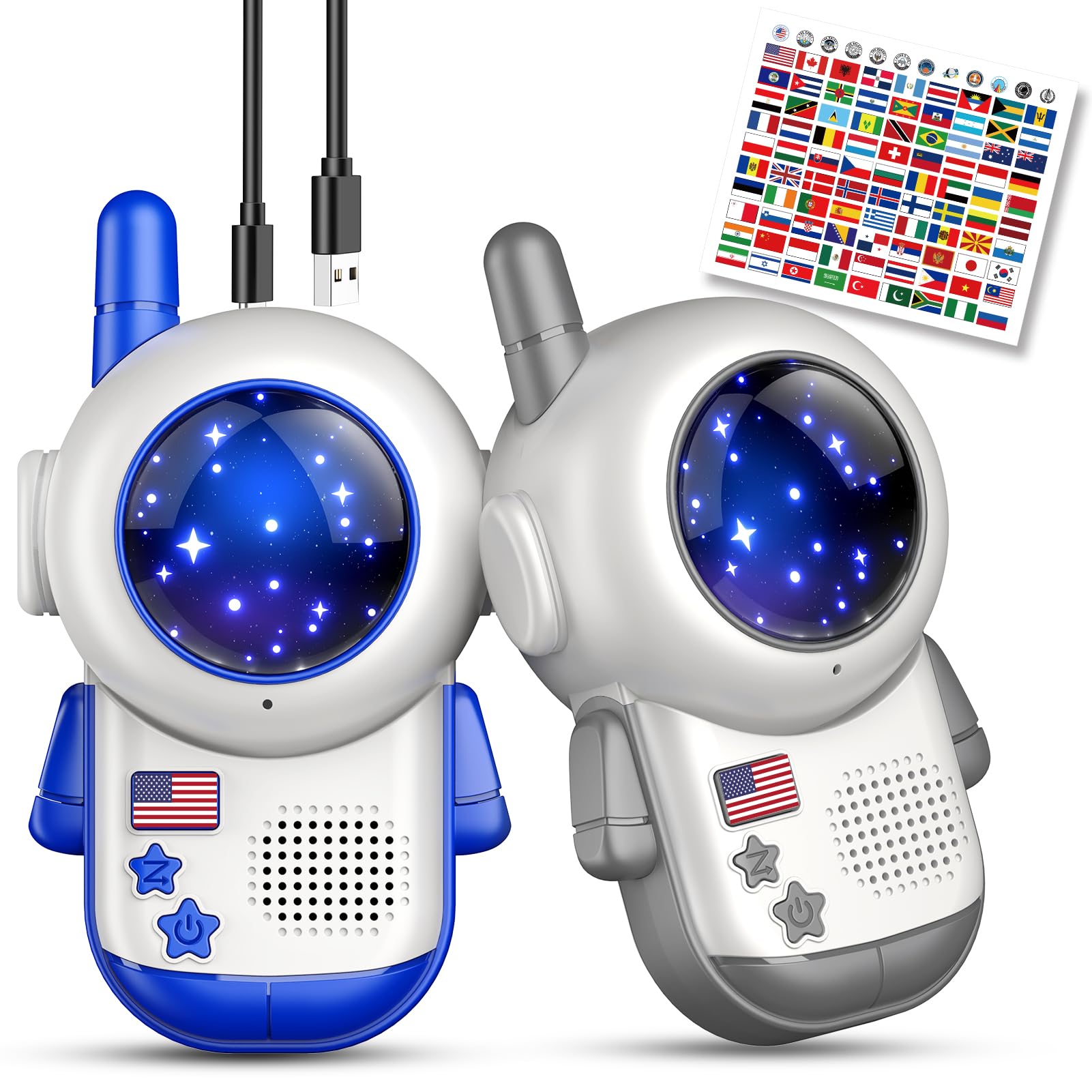 FunforFun astronaut design walkie talkies ready for imaginative space play.