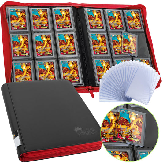 FunGuys Toploader Binder front cover showing premium exterior and organization options