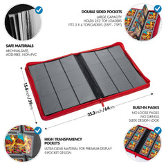 FunGuys Toploader Binder durable zipper closure keeps contents secure