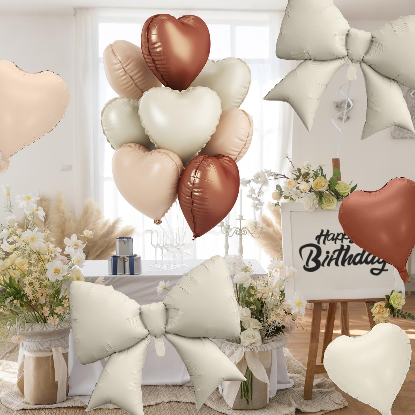 FunHot white ribbon for easy hanging and graceful balloon displays