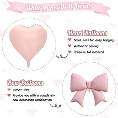 FunHot black heart balloons add bold contrast to pink-themed events.