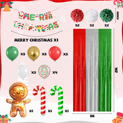 FunHot Merry Christmas banner provides a classic holiday message for photo-worthy moments.