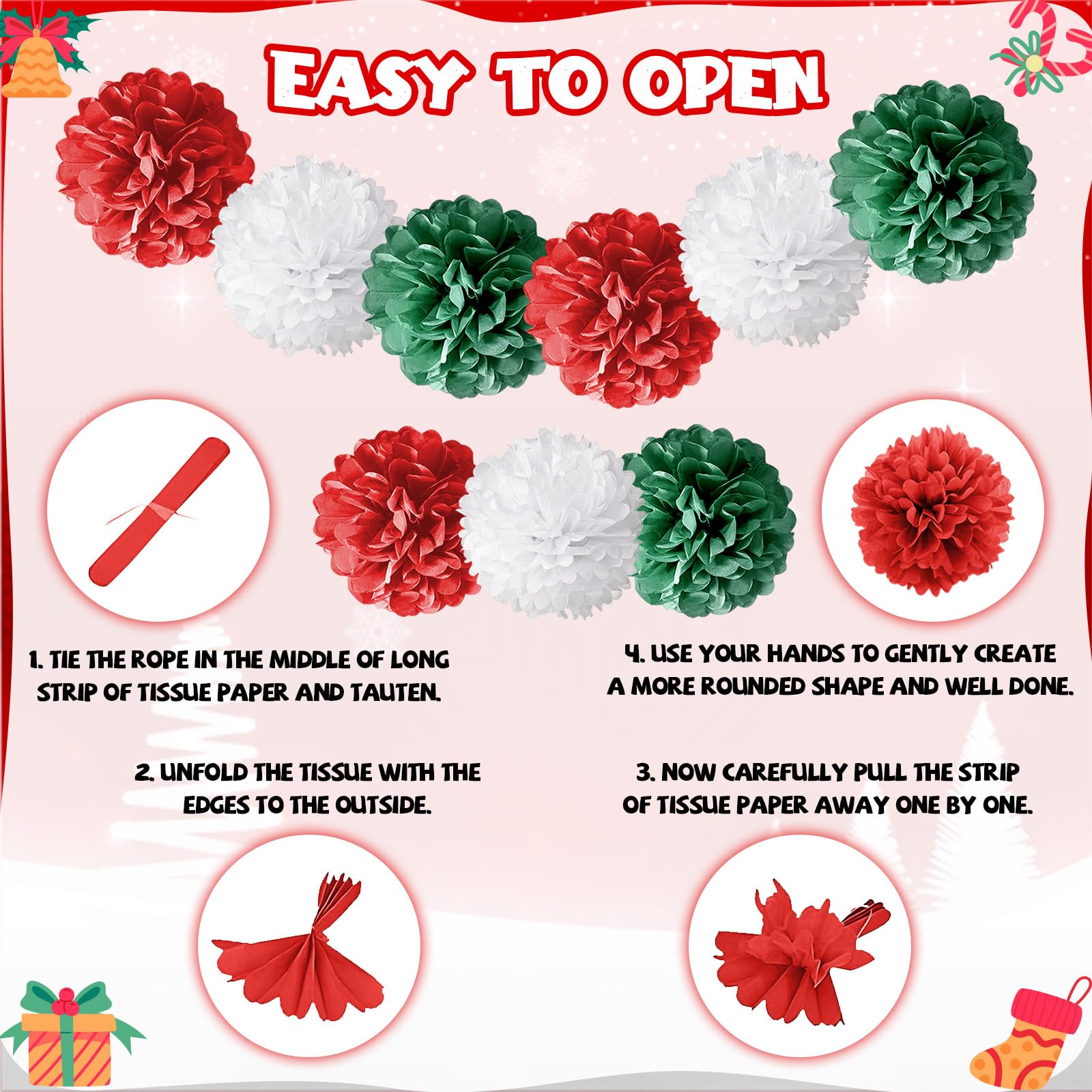 FunHot Xmas foil balloons sparkle for a festive ceiling or dessert table display.
