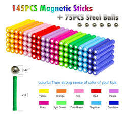 Funifinds magnetic construction kit highlights vivid colors to boost color recognition.