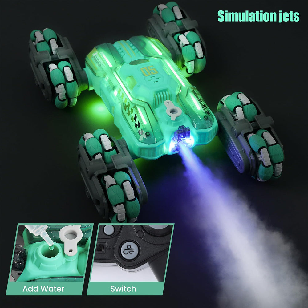 FUNiOi 8WD RC stunt car remote control with hand gesture for intuitive play