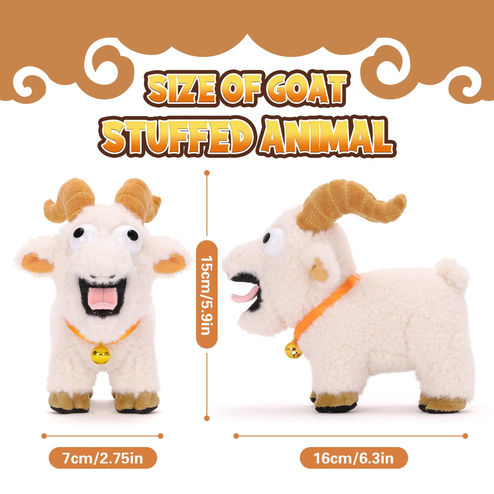 FunisFun goat plush screams on squeeze for instant humor.