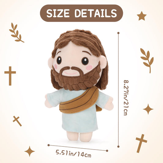FunisFun Jesus plush in soft fabric, ideal for gentle play and cuddles.