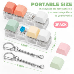 FunisFun green keyboard fidget key with satisfying click for focus