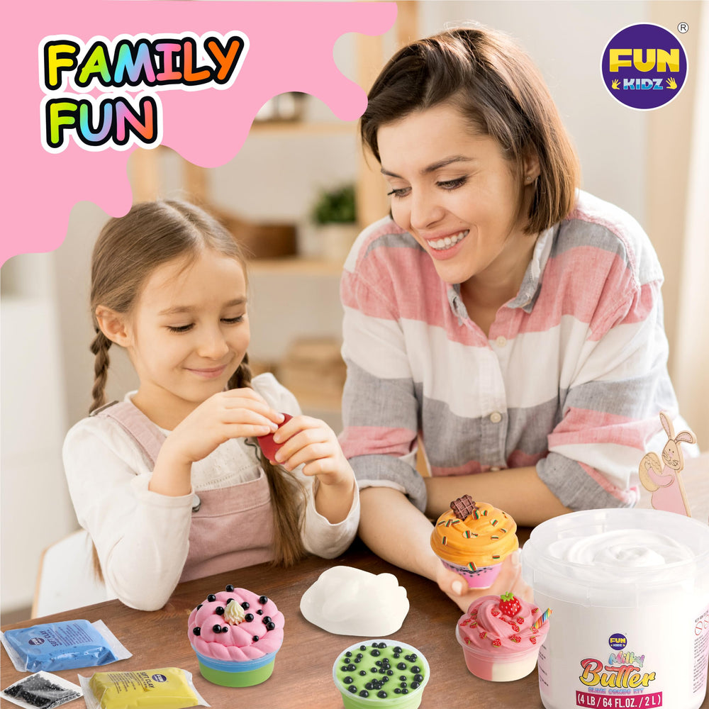 Funkidz boba beads enhance stretchy slime with chewy texture