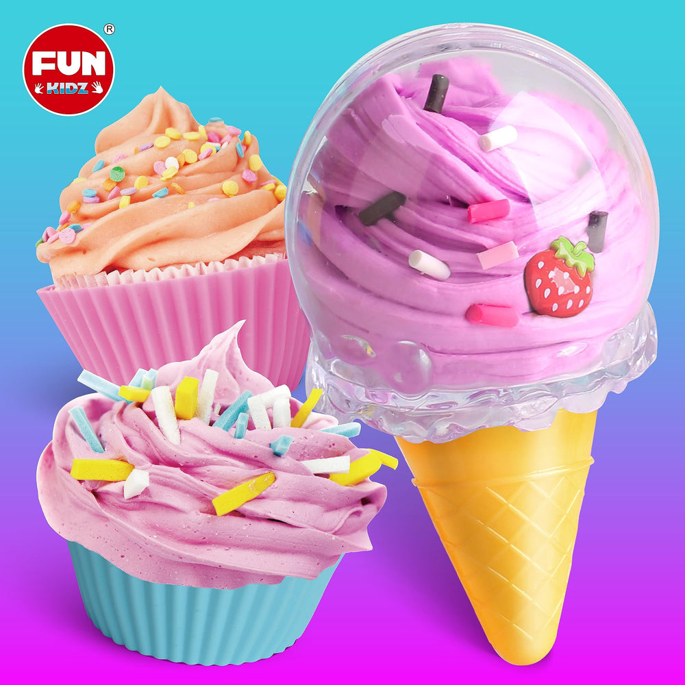 FUN KIDZ butter slime ice cream toppings jar for texture exploration.
