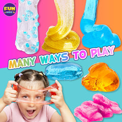 FUN KIDZ classroom-friendly slime set ideal for party favors
