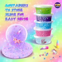 FUN KIDZ Clear Slime Base offers a glossy, transparent option for blends