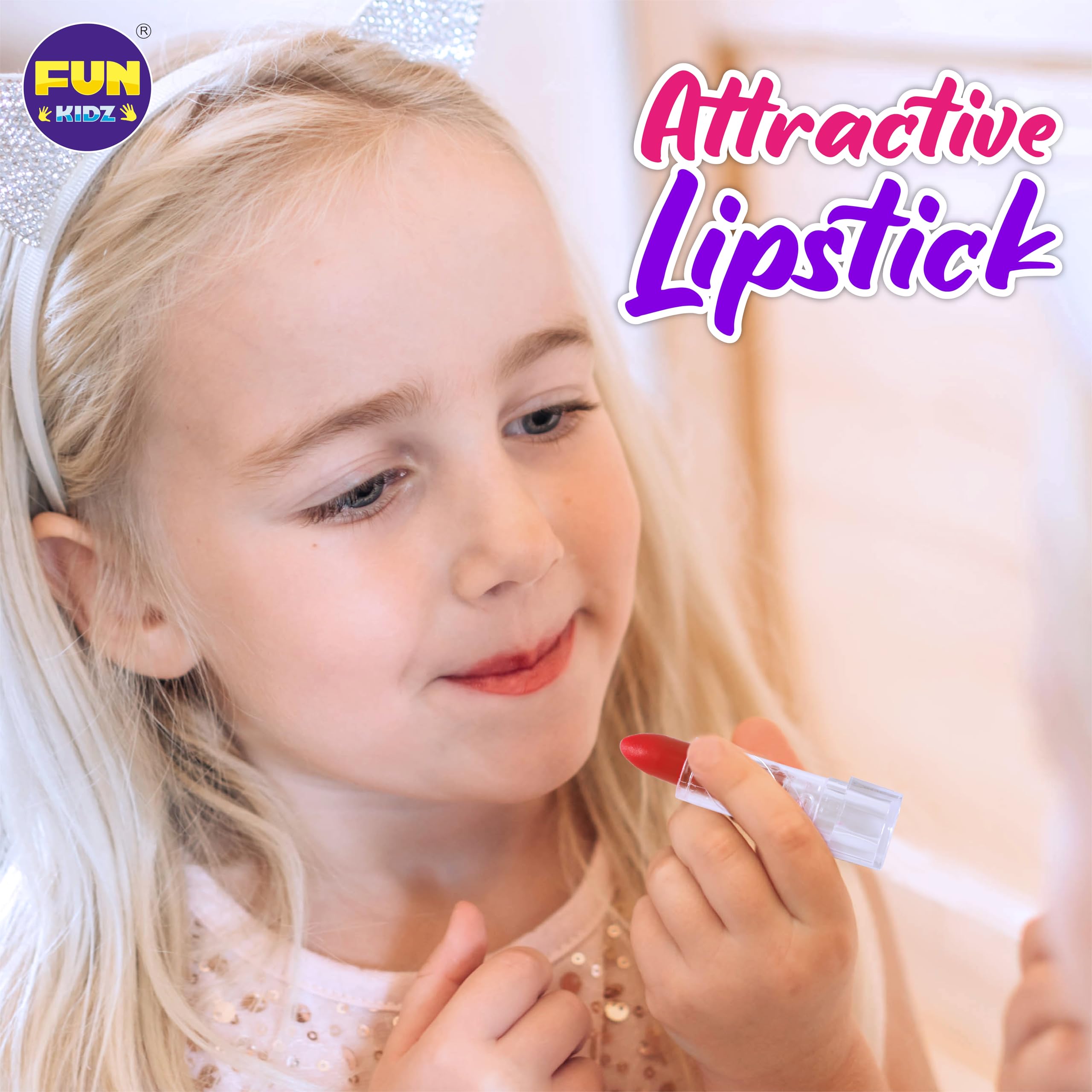FUN KIDZ eyeshadow palette with bright colors for playful shade experiments.