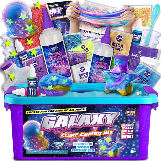 FUN KIDZ Galaxy Slime Kit package for creative DIY slime crafts