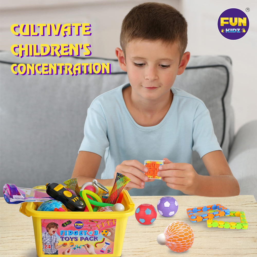 FUN KIDZ Gift Fidget Box fidget pad invites tactile exploration and stress relief