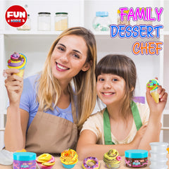 FUN KIDZ girls slime kit inspires colorful ice cream themes.