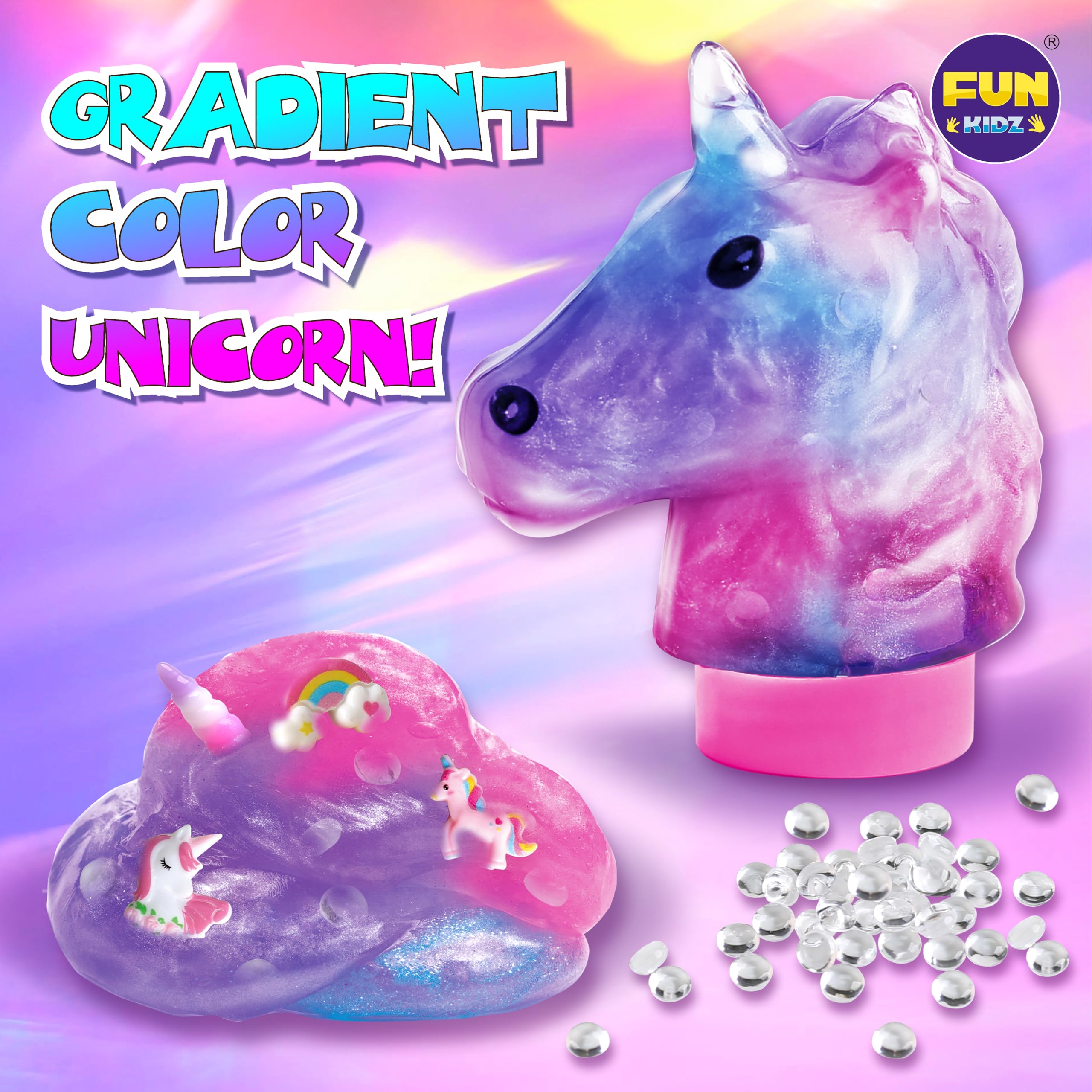 FUN KIDZ Glitter Slime Dust enhances sparkle for vibrant slime sessions