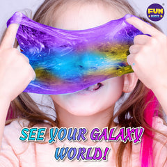 FUN KIDZ glow in the dark stars added to slime