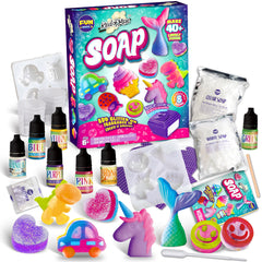 FunKidz Kid Soap Kit smiling face shape for joyful gifts.
