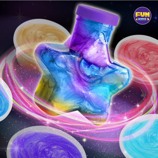 FUN KIDZ metallic slime mix for smooth stretchable slime