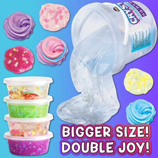 FunKidz premade crystal slime 64oz for creative experiments