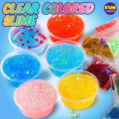 FUN KIDZ premade slime in jar ready for squishing and bubble-making